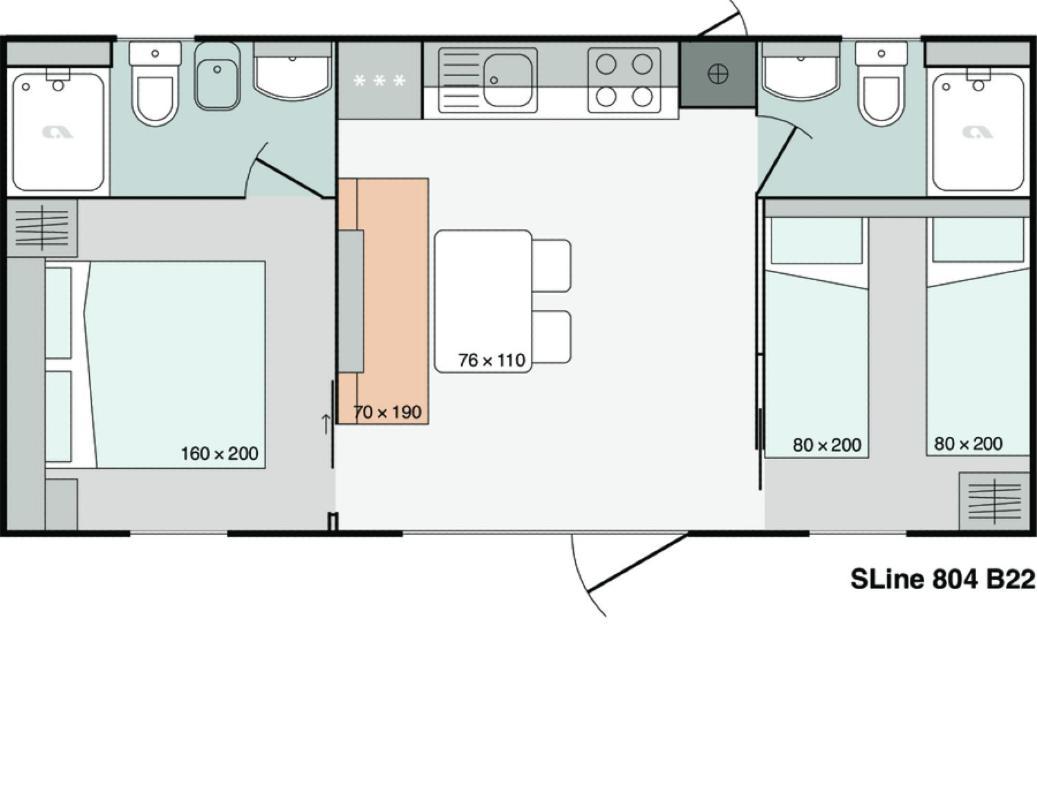 Mobile Homes Dololego - Drage Baska Voda Luaran gambar